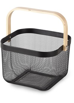 Compactor Pojemnik &quot;Bora&quot; w kolorze czarno-beżowym - 24,5 x 24,5 x 17,5 cm ze sklepu Limango Polska w kategorii Pojemniki kuchenne - zdjęcie 186580625