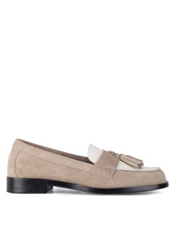 Gino Rossi Loafersy ELISA-E25-26390 Beżowy ze sklepu MODIVO w kategorii Mokasyny damskie - zdjęcie 186582468