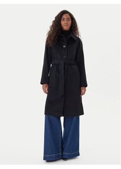 LAUREN RALPH LAUREN Płaszcz wełniany 297P04140001 Czarny Regular Fit ze sklepu MODIVO w kategorii Płaszcze damskie - zdjęcie 186582515
