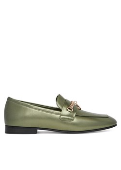 Eva Minge Loafersy CYNIA-LT2513-37 Zielony ze sklepu MODIVO w kategorii Lordsy damskie - zdjęcie 186582536