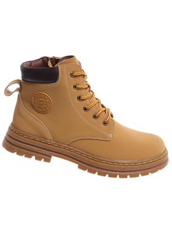 Karmelowe chłopięce buty trapery /D8-1 18289 T432/ ze sklepu Pantofelek24.pl w kategorii Buty zimowe dziecięce - zdjęcie 186584188