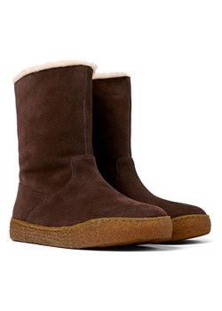 Camper Skórzane botki zimowe w kolorze brązowym ze sklepu Limango Polska w kategorii Śniegowce damskie - zdjęcie 186584579