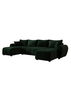 Ciemnozielony narożnik rozkładany w kształcie U M7-R01 - id: 53367 - marki Elior - 186587095 Ciemnozielony narożnik rozkładany w kształcie U M7-R01 ze sklepu Edinos.pl w kategorii Narożniki - zdjęcie 186587095