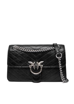 Torebka PINKO Love One Light Mini Al 25-26 PLTT 106173 A2JC Czarny ze sklepu eobuwie.pl w kategorii Kopertówki - zdjęcie 186587995
