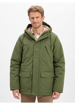 Derbe Męska funkcjonalna parka - Festholm Mężczyźni oliwkowy jednolity ze sklepu vangraaf w kategorii Kurtki męskie - zdjęcie 186589776
