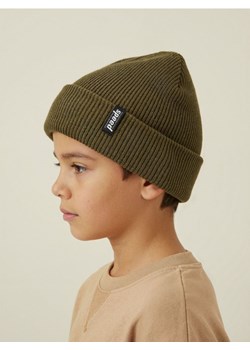 Sinsay - Czapka w prążek - khaki - id: 083FU-87X - marki Sinsay - 186592197 Sinsay - Czapka w prążek - khaki ze sklepu Sinsay w kategorii Czapki dziecięce - zdjęcie 186592197
