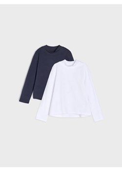 Sinsay - Bawełniana koszulka z długimi rękawami 2 pack - wielobarwny ze sklepu Sinsay w kategorii T-shirty chłopięce - zdjęcie 186592315