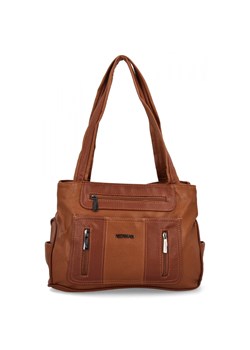 Torebka Damska Shopper Bag firmy Hernan 3892-1 Ruda/Brązowa ze sklepu PaniTorbalska w kategorii Torby Shopper bag - zdjęcie 186594329