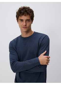 Reserved - Longsleeve regular - granatowy ze sklepu Reserved w kategorii T-shirty męskie - zdjęcie 186596407
