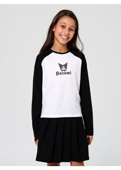Sinsay - Koszulka z długimi rękawami Kuromi - biały ze sklepu Sinsay w kategorii Bluzki dziewczęce - zdjęcie 186597298