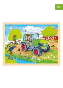 Goki 96-częściowy zestaw puzzli &quot;Traktor&quot; - 3+ ze sklepu Limango Polska w kategorii Puzzle - zdjęcie 186598377