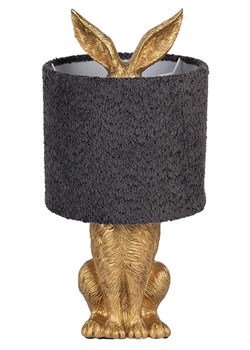 Clayre &amp; Eef Lampa stołowa w kolorze złoto-szarym - wys. 43 x Ø 20 cm ze sklepu Limango Polska w kategorii Oświetlenie - zdjęcie 186598439