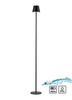 Just Light Lampa stojąca LED w kolorze czarnym - wys. 125 cm ze sklepu Limango Polska w kategorii Oświetlenie - zdjęcie 186598496