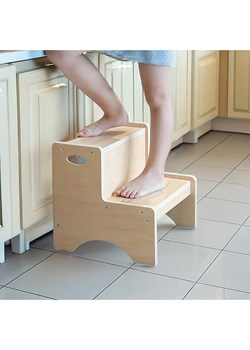 Woody Kids Hocker w kolorze jasnobrązowym do wspinania  - 34 x 34 x 34 cm ze sklepu Limango Polska w kategorii Meble dziecięce - zdjęcie 186598628