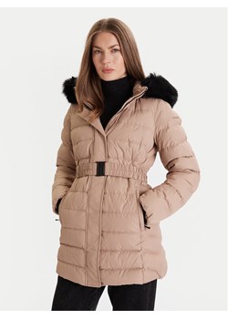 Geox Płaszcz zimowy Catria W5626G T3152 F5228 Beżowy Slim Fit ze sklepu MODIVO w kategorii Płaszcze damskie - zdjęcie 186598748
