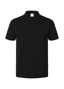 SELECTED HOMME Koszulka polo &quot;Atlas&quot; w kolorze czarnym ze sklepu Limango Polska w kategorii T-shirty męskie - zdjęcie 186599728