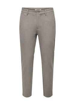ONLY &amp; SONS Spodnie chino &quot;Mark&quot; - Slim fit - w kolorze szarobrązowym ze sklepu Limango Polska w kategorii Spodnie męskie - zdjęcie 186599745