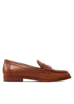 Mokasyny LAUREN RALPH LAUREN Wynnie 802875318002 Brązowy ze sklepu eobuwie.pl w kategorii Lordsy damskie - zdjęcie 186600647