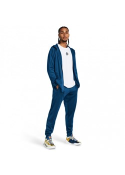 Męskie spodnie treningowe Under Armour Curry Playable Pant - niebieskie ze sklepu Sportstylestory.com w kategorii Spodnie męskie - zdjęcie 186604896