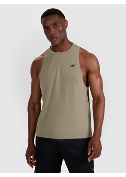 Męski tank top treninowy 4F 4FWAW25TFSLM554 - oliwkowy - id: 343570 - marki 4F - 186604985 Męski tank top treninowy 4F 4FWAW25TFSLM554 - oliwkowy ze sklepu Sportstylestory.com w kategorii T-shirty męskie - zdjęcie 186604985