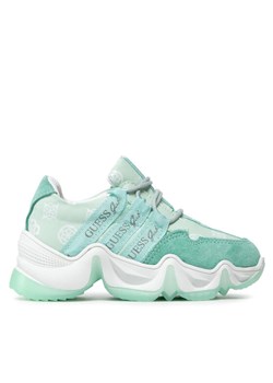 Sneakersy Guess Renata FI5REN ELE12 Zielony ze sklepu eobuwie.pl w kategorii Buty sportowe dziecięce - zdjęcie 186605229