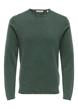 ONLY &amp; SONS Sweter &quot;Garson&quot; w kolorze ciemnozielonym ze sklepu Limango Polska w kategorii Swetry męskie - zdjęcie 186608915