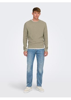 ONLY &amp; SONS Sweter &quot;Tony&quot; w kolorze beżowym ze sklepu Limango Polska w kategorii Swetry męskie - zdjęcie 186609067