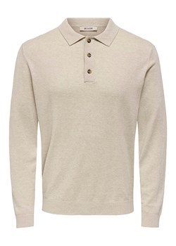 ONLY &amp; SONS Koszulka polo &quot;Loui&quot; w kolorze beżowym ze sklepu Limango Polska w kategorii T-shirty męskie - zdjęcie 186609105