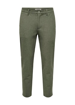 ONLY &amp; SONS Spodnie chino &quot;Mark&quot; - Slim fit - w kolorze khaki ze sklepu Limango Polska w kategorii Spodnie męskie - zdjęcie 186609107
