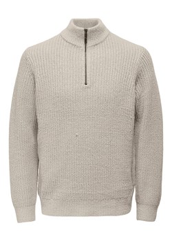 ONLY &amp; SONS Sweter &quot;Rolf&quot; w kolorze beżowym ze sklepu Limango Polska w kategorii Swetry męskie - zdjęcie 186609185
