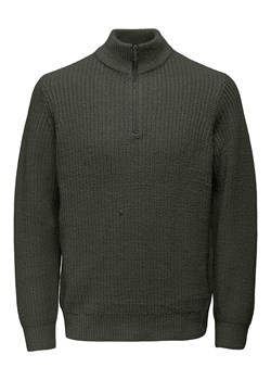 ONLY &amp; SONS Sweter &quot;Rolf&quot; w kolorze khaki ze sklepu Limango Polska w kategorii Swetry męskie - zdjęcie 186609187