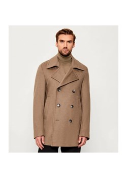 BOSS BLACK Wełniany płaszcz H-Hyde-Pcoat-254 | z dodatkiem kaszmiru ze sklepu Gomez Fashion Store w kategorii Płaszcze męskie - zdjęcie 186611486