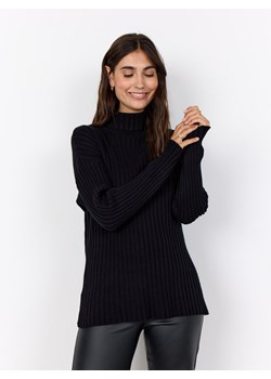 soyaconcept® Damski sweter z dzianiny - Kanita Kobiety czarny jednolity ze sklepu vangraaf w kategorii Swetry damskie - zdjęcie 186612169