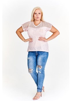 Bluzka FBZ941 RÓŻOWY JASNY ze sklepu fokus.pl w kategorii Bluzki damskie - zdjęcie 186615186