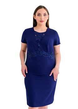 Sukienka FSU1045 GRANATOWY ze sklepu fokus.pl w kategorii Sukienki - zdjęcie 186618446
