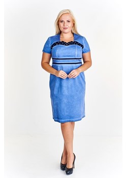 Sukienka FSU944 JEANSOWY jeans ze sklepu fokus.pl w kategorii Sukienki - zdjęcie 186620877