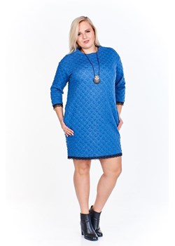 Sukienka FSU966 JEANS JASNY ze sklepu fokus.pl w kategorii Sukienki - zdjęcie 186625605
