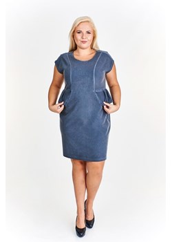Sukienka FSU367 CZARNY jeans ze sklepu fokus.pl w kategorii Sukienki - zdjęcie 186625987