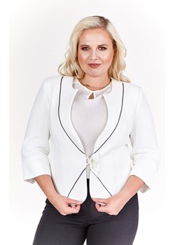 Żakiet FZA900 EKRI + SZARY ze sklepu fokus.pl w kategorii Marynarki damskie - zdjęcie 186628558