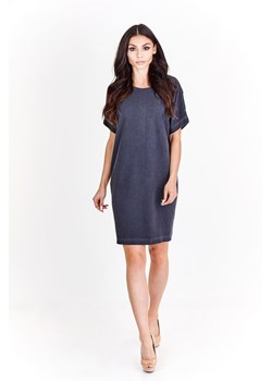 Sukienka FSU766 CZARNY jeans ze sklepu fokus.pl w kategorii Sukienki - zdjęcie 186629219