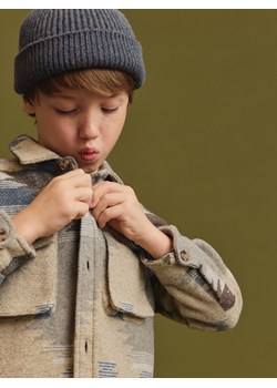 Reserved - Wełniana czapka - granatowy ze sklepu Reserved w kategorii Czapki dziecięce - zdjęcie 186630539