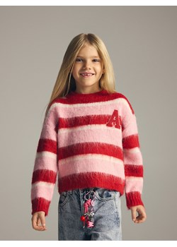 Reserved - Dzianinowy sweter z domieszką wełny - wielobarwny ze sklepu Reserved w kategorii Swetry dziewczęce - zdjęcie 186631537