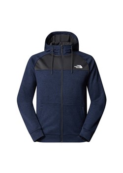 Bluza męska The North Face Reaxion Fleece Full-Zip Hoodie 0A8CNP9U21 - granatowo-czarna ze sklepu streetstyle24.pl w kategorii Bluzy męskie - zdjęcie 186633407