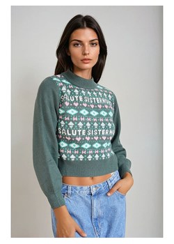 Monki Sweter w kolorze morskim ze sklepu Limango Polska w kategorii Swetry damskie - zdjęcie 186633526