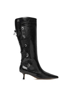 Kozaki Steve Madden Ballpark SM11005048 Czarny ze sklepu eobuwie.pl w kategorii Kozaki damskie - zdjęcie 186635827