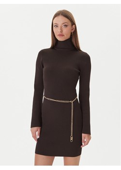 MICHAEL Michael Kors Sukienka dzianinowa MF583C633D Brązowy Slim Fit - id: 0000305725264 - marki Michael Michael Kors - 186636729 MICHAEL Michael Kors Sukienka dzianinowa MF583C633D Brązowy Slim Fit ze sklepu MODIVO w kategorii Sukienki - zdjęcie 186636729