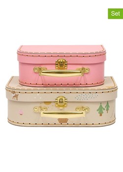 OYOY mini Kuferki (2 szt.) w kolorze jasnoróżowym i beżowym ze sklepu Limango Polska w kategorii Akcesoria i przechowywanie - zdjęcie 186638596