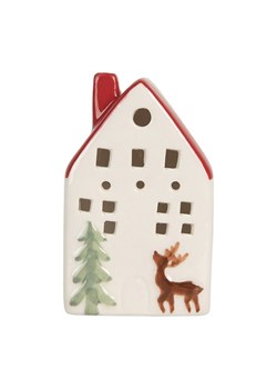 Clayre &amp; Eef Dekoracja LED w kolorze biało-czerwonym - 6 x 10 x 5 cm ze sklepu Limango Polska w kategorii Dekoracje - zdjęcie 186638615