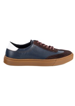 Buty męskie Olivier 702KNT granatowe klasyczne półbuty miejskie ze sklepu butyolivier w kategorii Półbuty męskie - zdjęcie 186640908