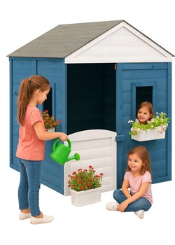 Niebieski ogrodowy domek dla dzieci D9-S08 ze sklepu Edinos.pl w kategorii Meble ogrodowe - zdjęcie 186641208